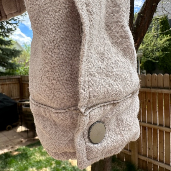 NWOT Anthropologie Hei Hei Itinerary Quilted Bomber Jacket Oatmeal Lined Large - Picture 9 of 16